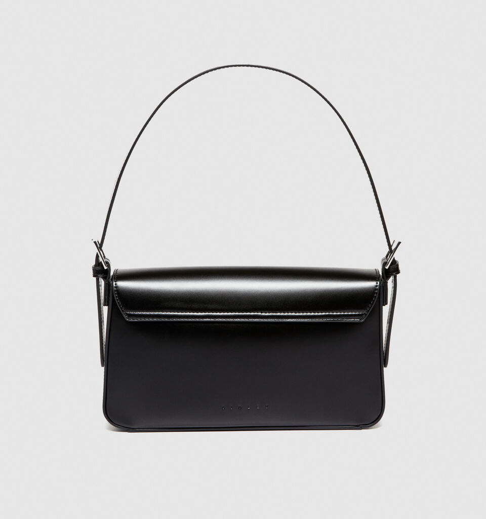 Shoulder bag with chain - null - Black | Sisley image number 3